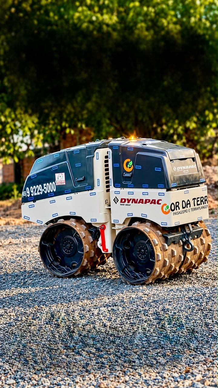 Mini Rolo Compactador Pe de Carneiro  - Locação - Cor da Terra